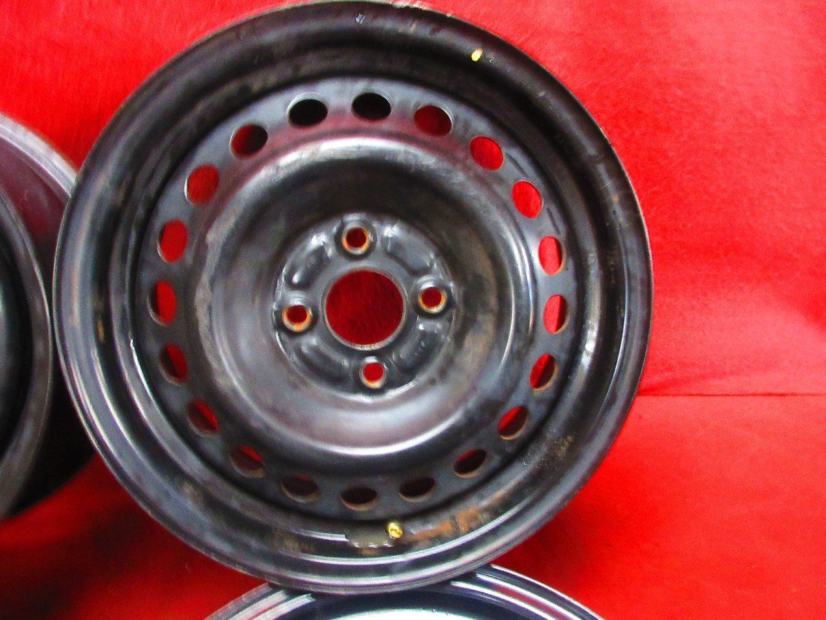  スチール ホイール 4本 ホンダ 15 5 J 4穴 100 48 ハブ径56 フリード GB 3 4 GP フィット フィットシャトル 52423 H K 15インチ ホイール