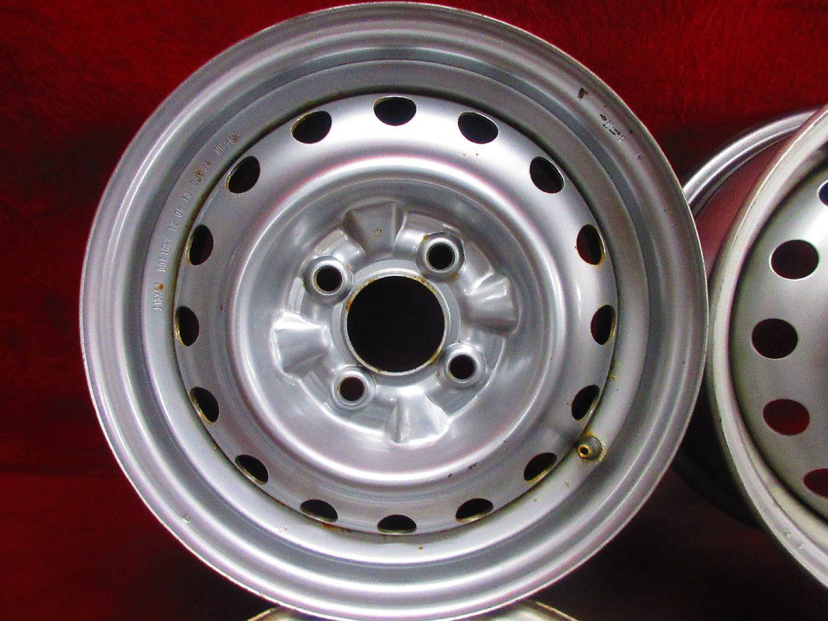 スチール ホイール 4本 日産 ADバン NV 150 Y 12 13 5 J 4穴100 40 ハブ径 60 AD エキスパート ADワゴン 52443 H