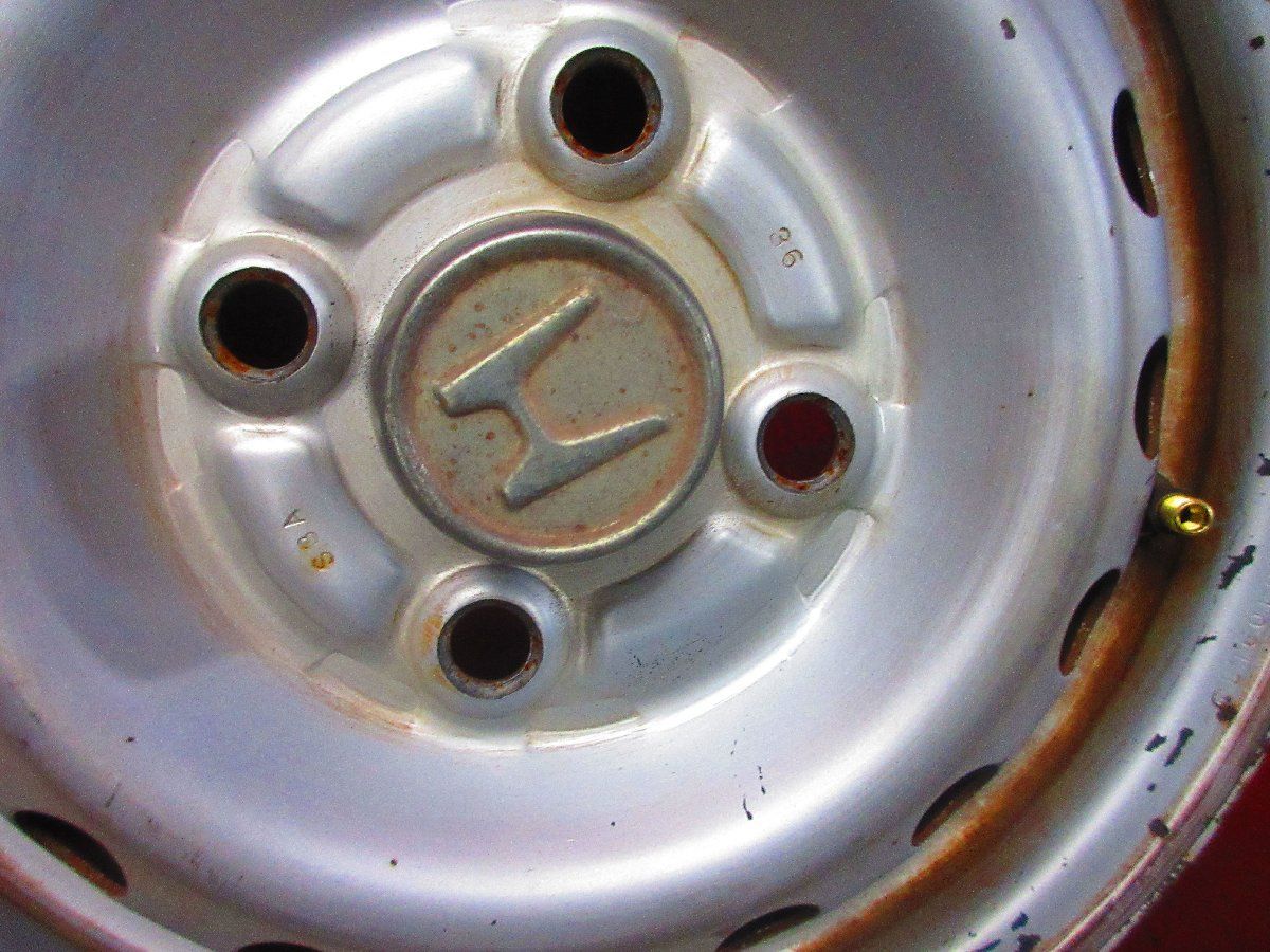 スチール ホイール 4本 ホンダ 純正 12×3.50B 4穴 PCD 100 +40 ハブ径 