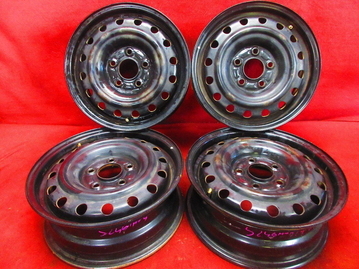 スチール ホイール 4本 日産 セレナ C 26 27 15 5 J 5穴114 3 45 ハブ66 ローレル プレサージュ セフィーロ ステージア 52461 H G