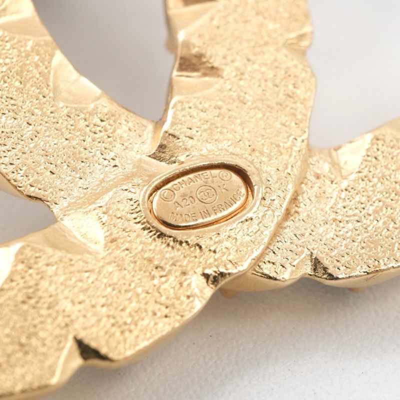 シャネル CHANEL ブローチ コサージュ ゴールド ココマーク パール