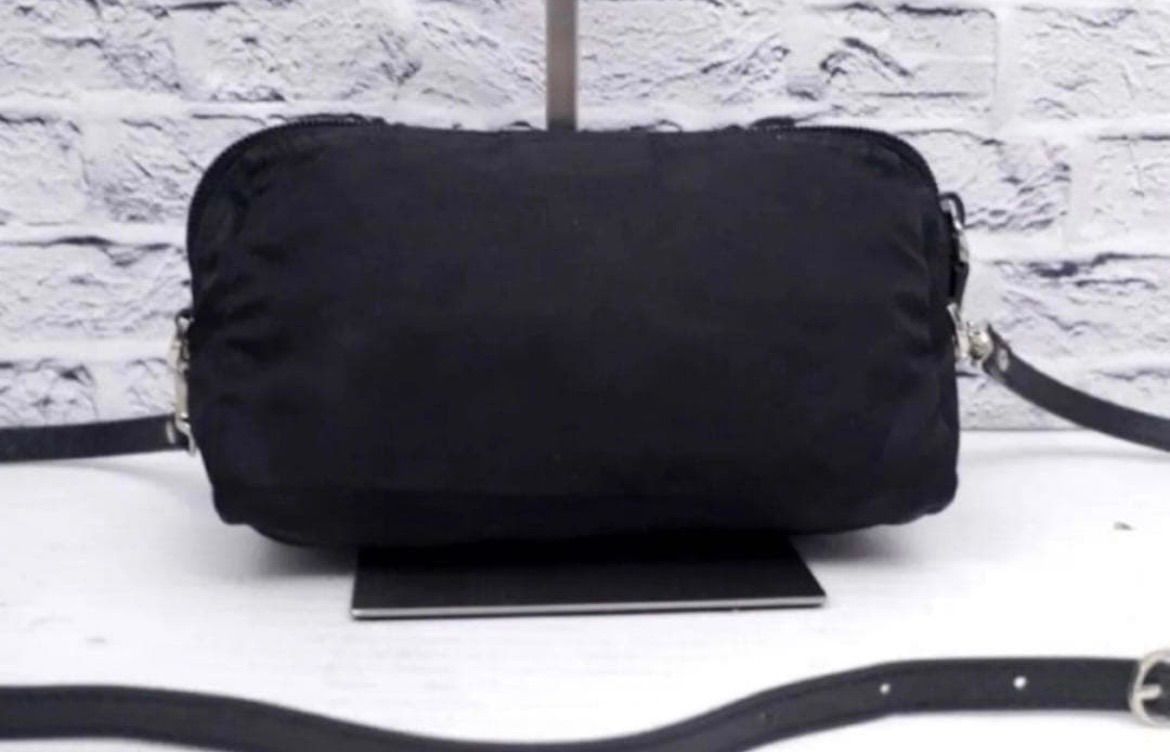 美品◇ PRADA プラダ ナイロンxレザー クロスボディ ショルダーバッグ