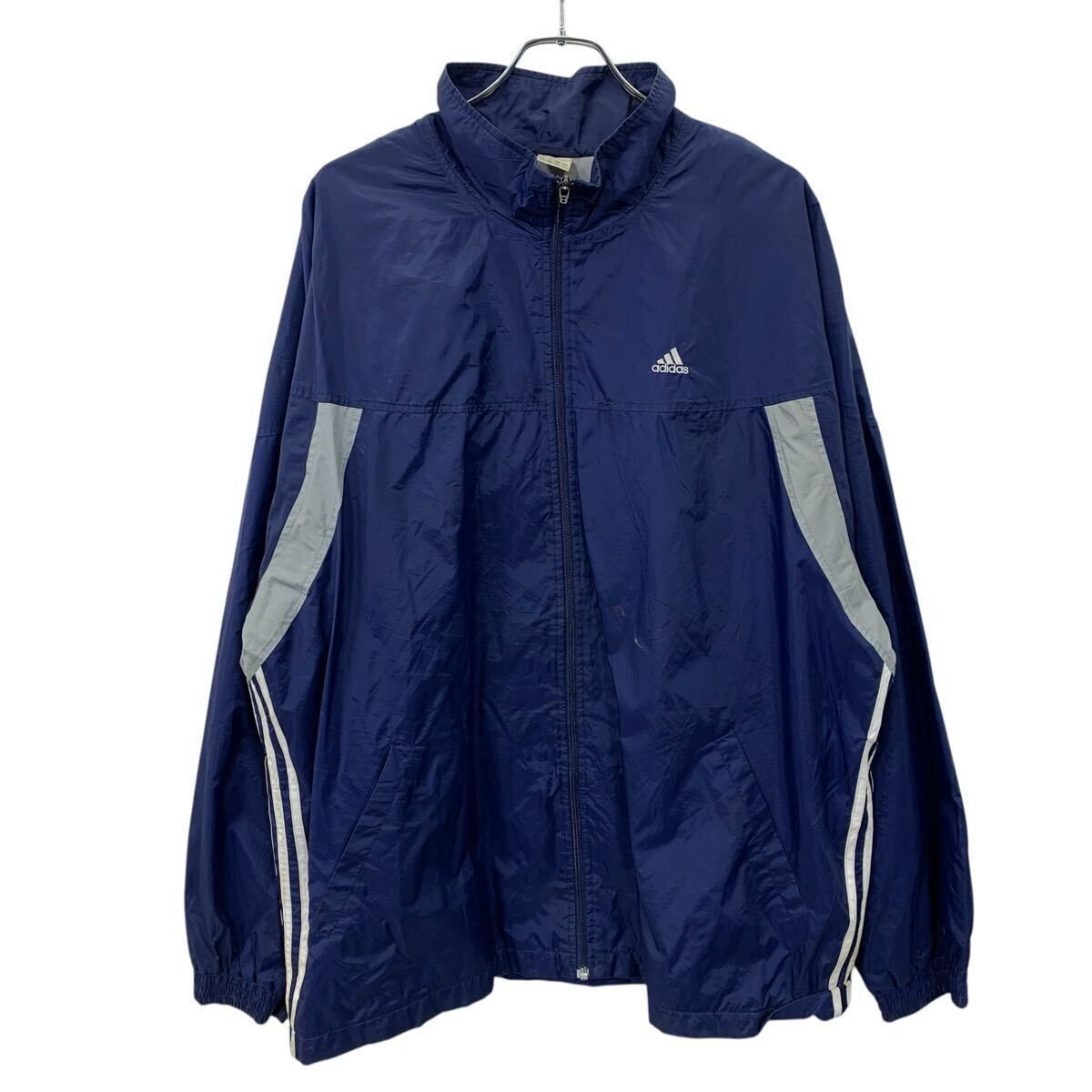 adidas ジャケット XL ネイビー アディダス ジップアップ スポーティ