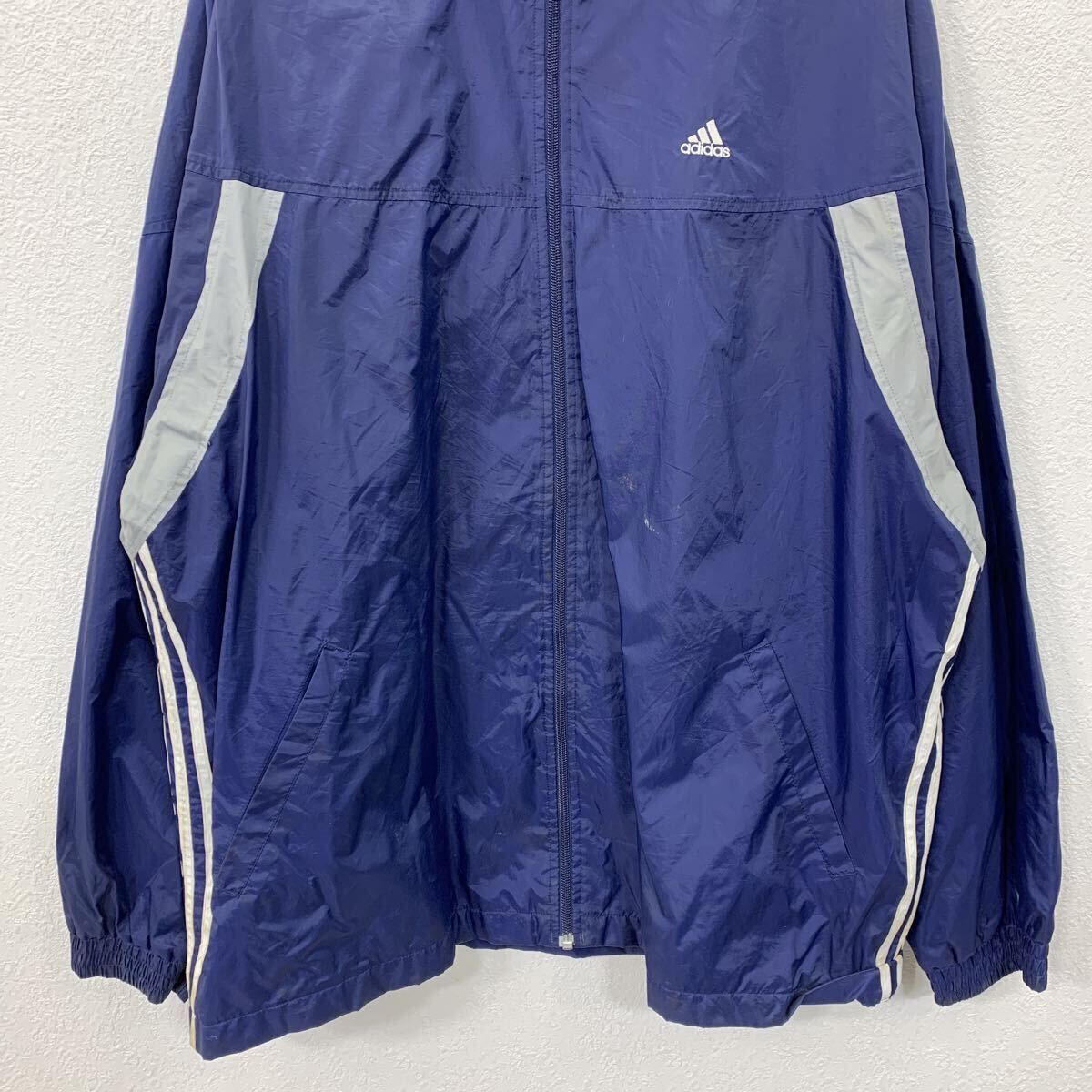 adidas ジャケット XL ネイビー アディダス ジップアップ スポーティ