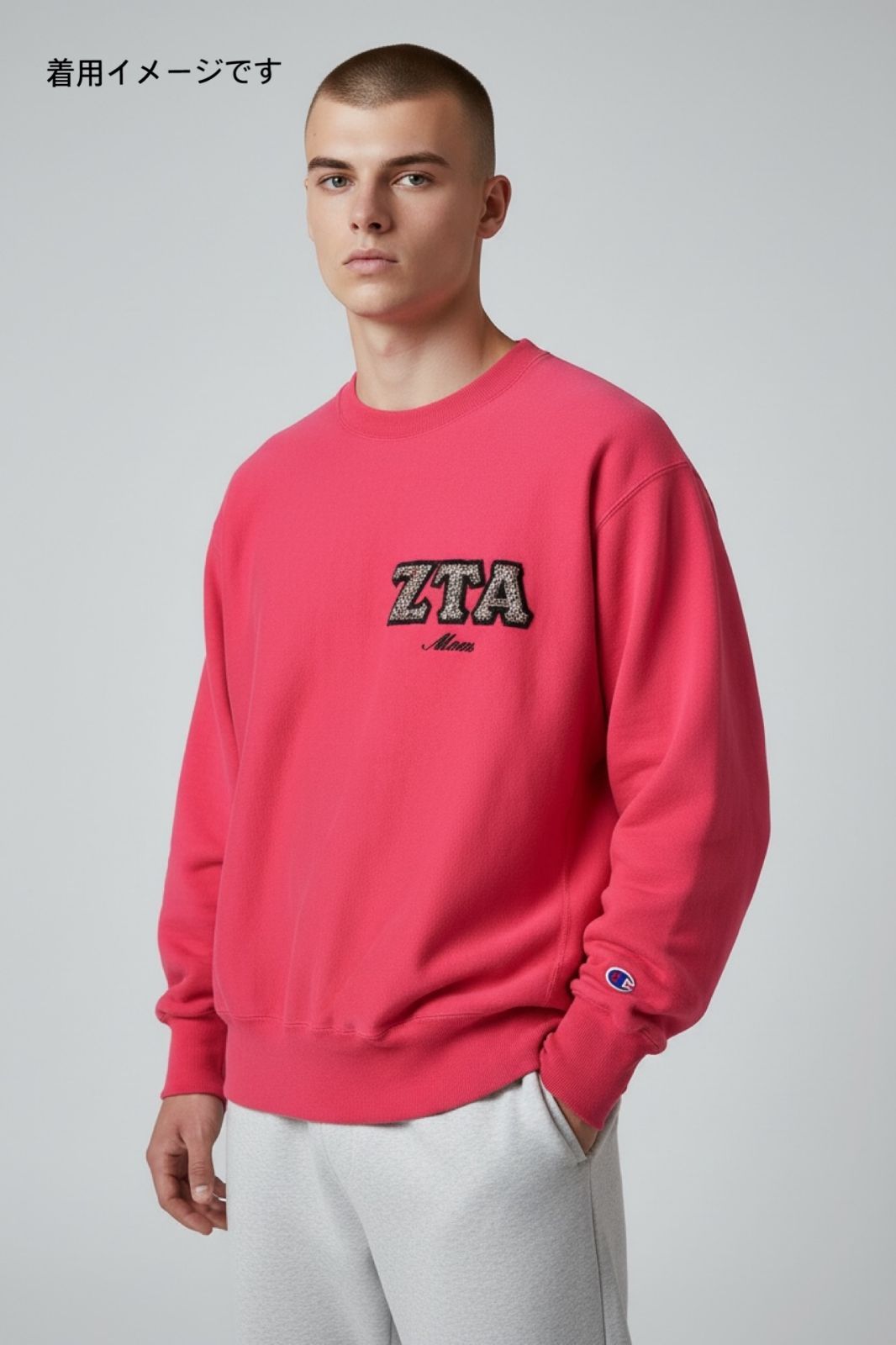 Vintage 90s Champion Reverse Weave Sweatshirt Pink Made in USA