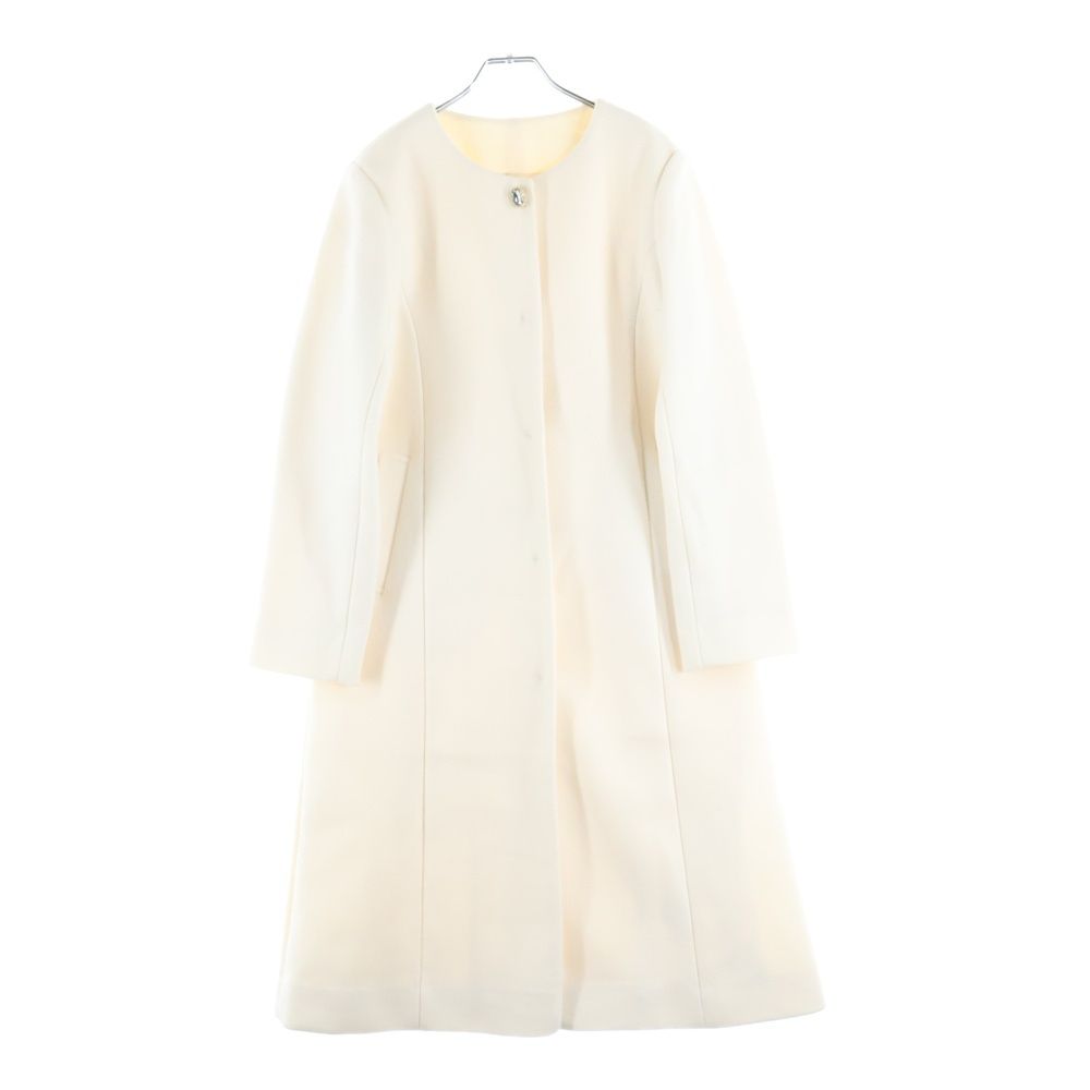 クリーニング済】tocco closet フェイクウールコート ブラック 