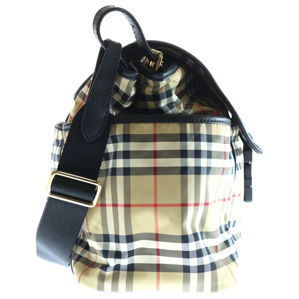 BURBERRY バーバリー ショルダーバッグ ノバチェック ナイロン✕レザー 