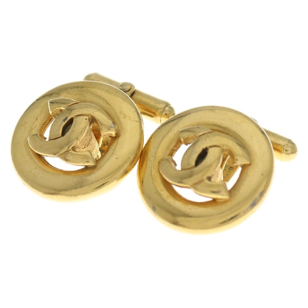 CHANEL (シャネル) ココマーク カフス ボタン ココマーク ゴールド