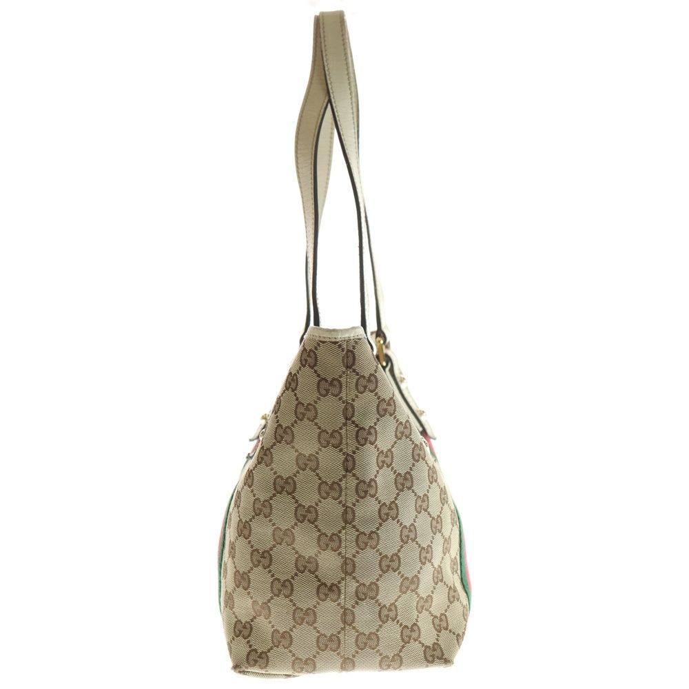 GUCCI (グッチ) GGキャンバス シェリーライン トートバッグ ベージュ