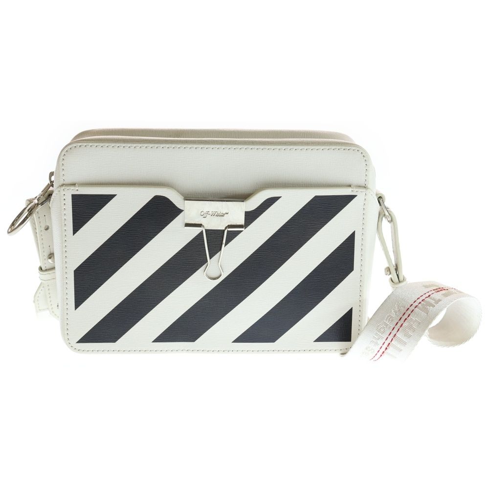 OFF-WHITE (オフホワイト) ストライプ カメラ ショルダーバッグ