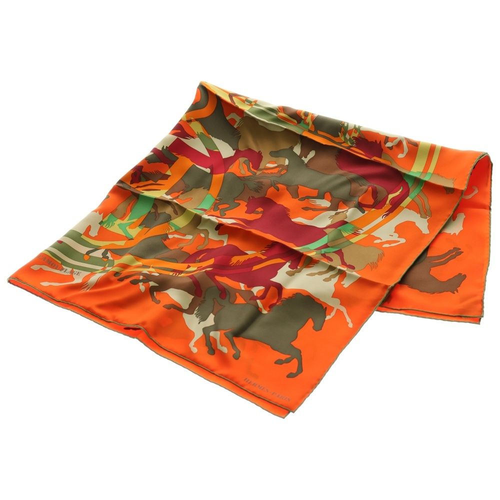 HERMES (エルメス) カレ90 EX LIBRIS EN CAMOUFLAGE エクスリブリスの