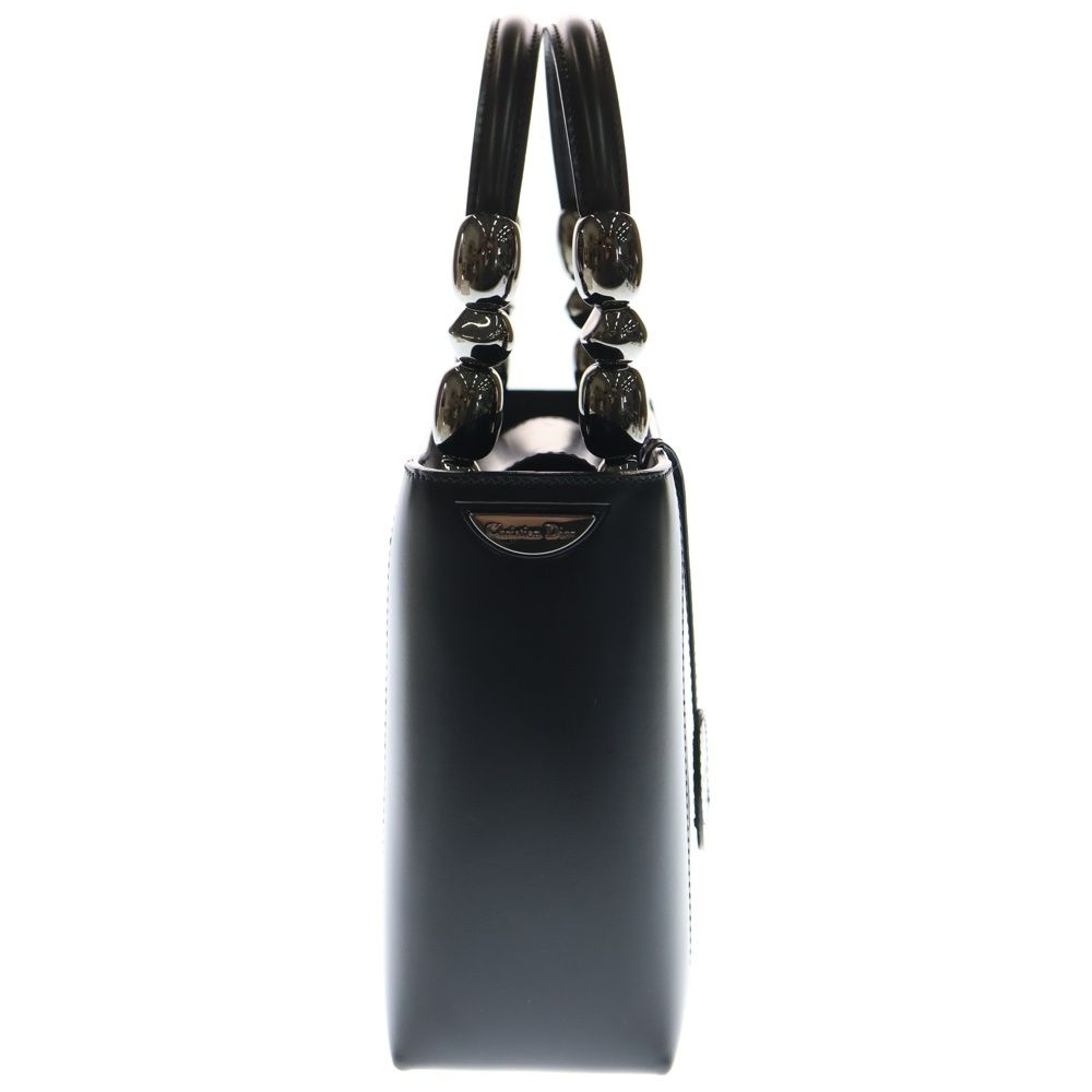 Dior ディオール ハンドバッグ マリスパール パテントレザー ブラック 希少】Diorハンドバッグ マリスパール レザー ゴールド金具 自立型 黒