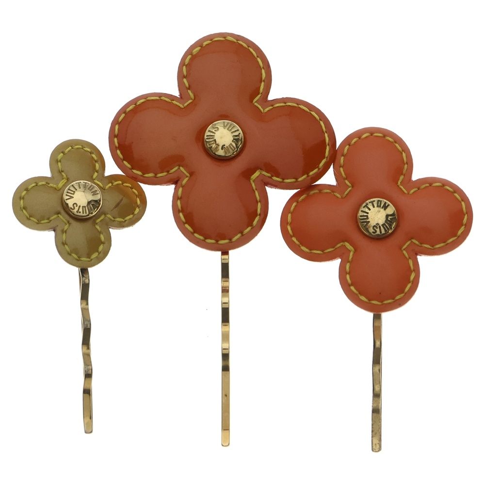 【極美品】ルイヴィトン バレッタ フルール ヴェルニ ヘアピン M92259 極美品】ルイヴィトン バレッタ フルール ヴェルニ ヘアピン M92259