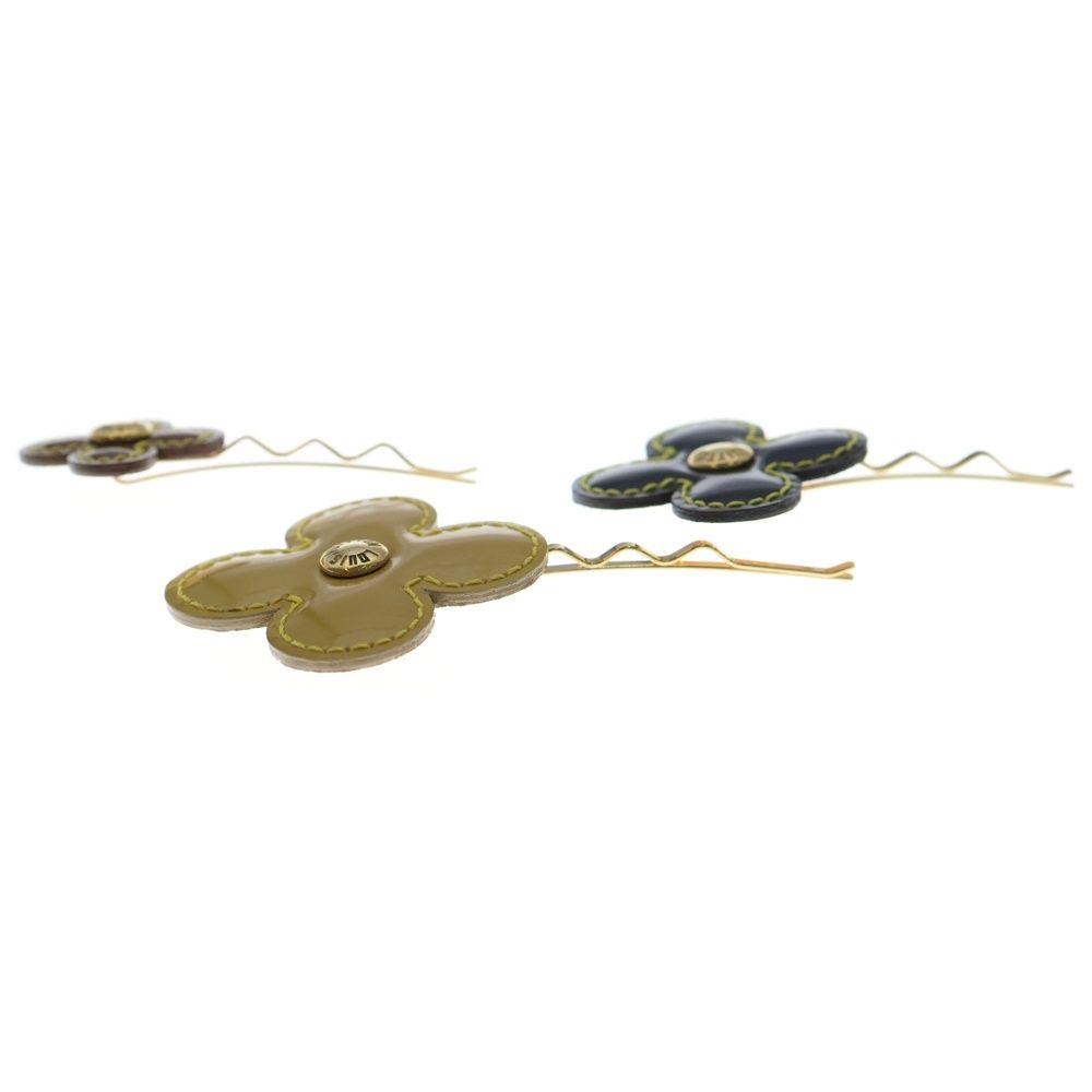 LOUIS VUITTON (ルイヴィトン) ヴェルニ バレッタ・フルール ヘアピン