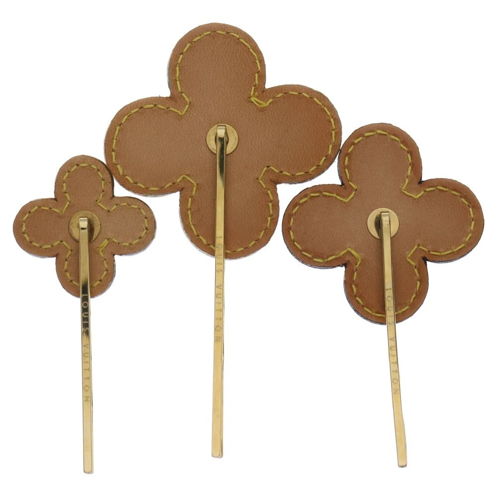 LOUIS VUITTON ルイヴィトン フルール ヴェルニ ヘアピン3本セット LOUIS VUITTON (ルイヴィトン) ヴェルニ バレッタ・フルール ヘアピン