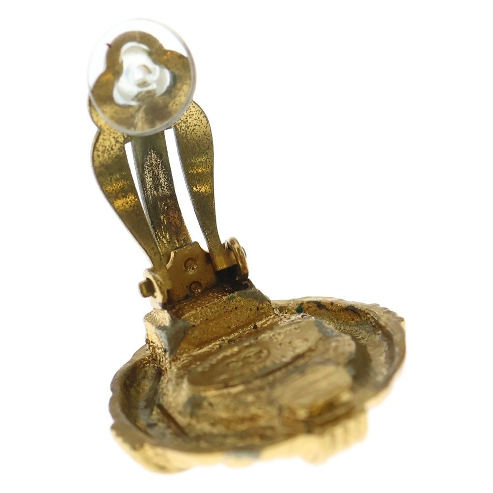 CHANEL (シャネル) ヴィンテージ グリポア カラーストーンGPイヤリング