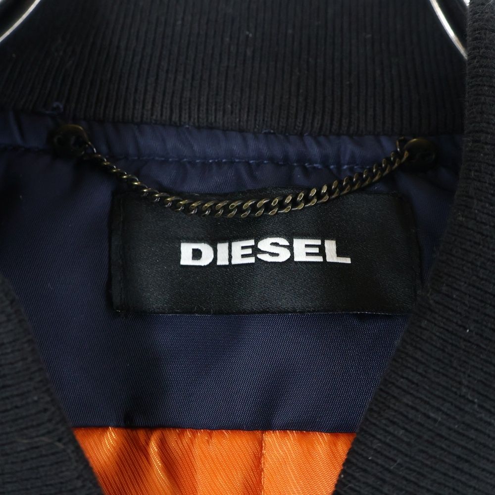 DIESEL (ディーゼル) MA-1 ブルゾン フライトジャケット ネイビー