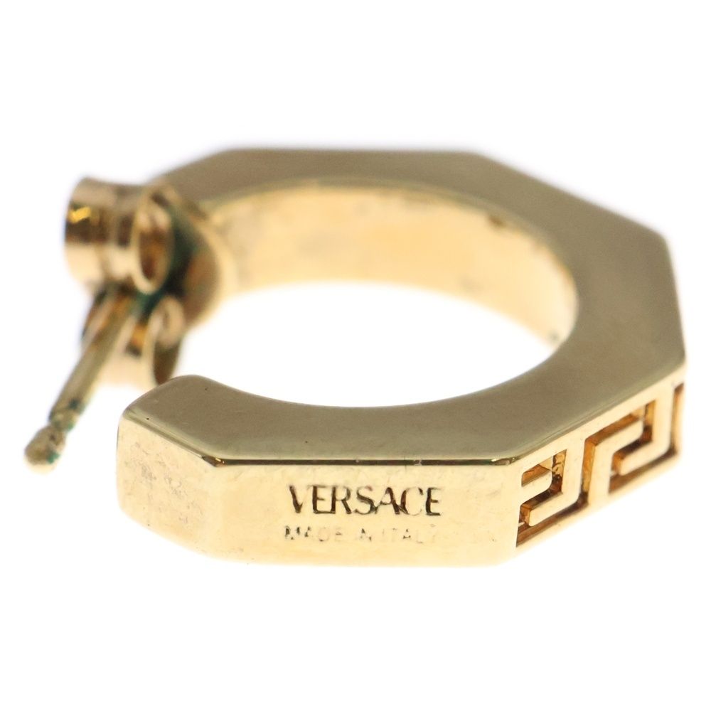 VERSACE (ヴェルサーチ) グレカ フープ ピアス セット ゴールド - メルカリ
