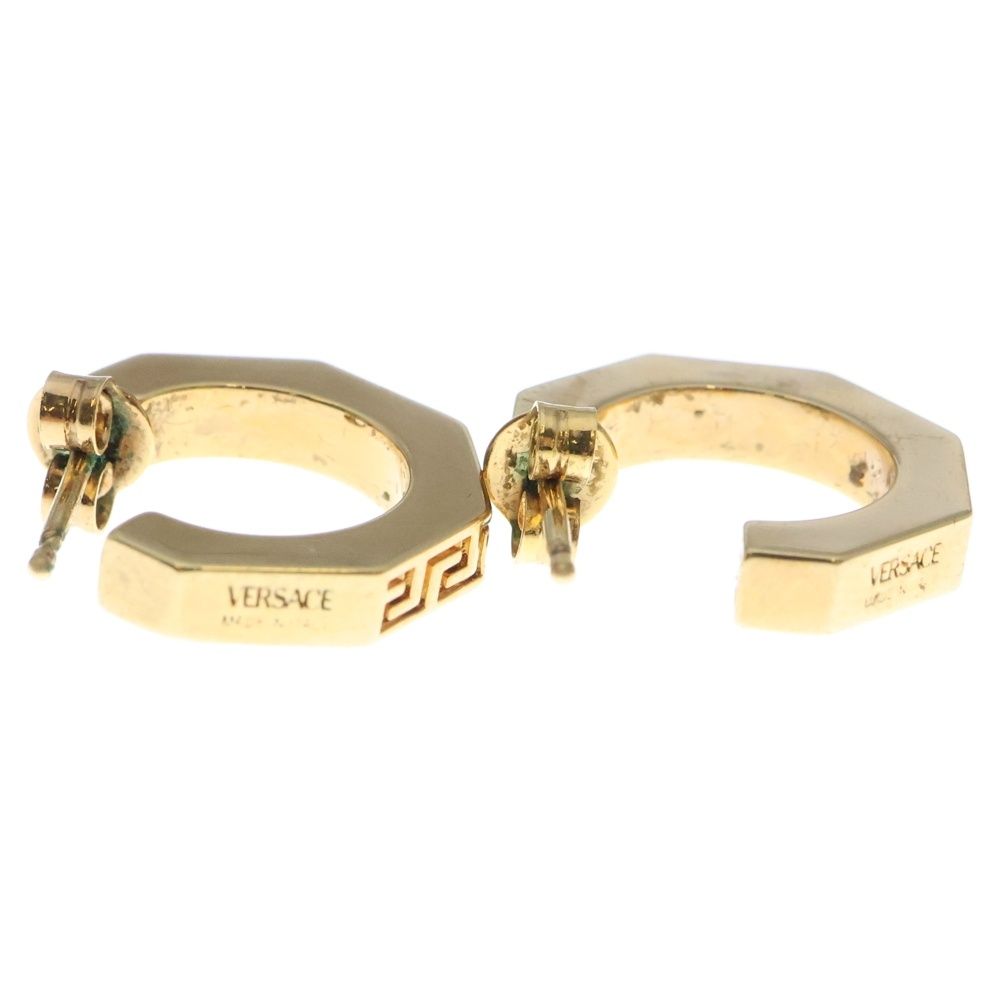 VERSACE (ヴェルサーチ) グレカ フープ ピアス セット ゴールド - メルカリ