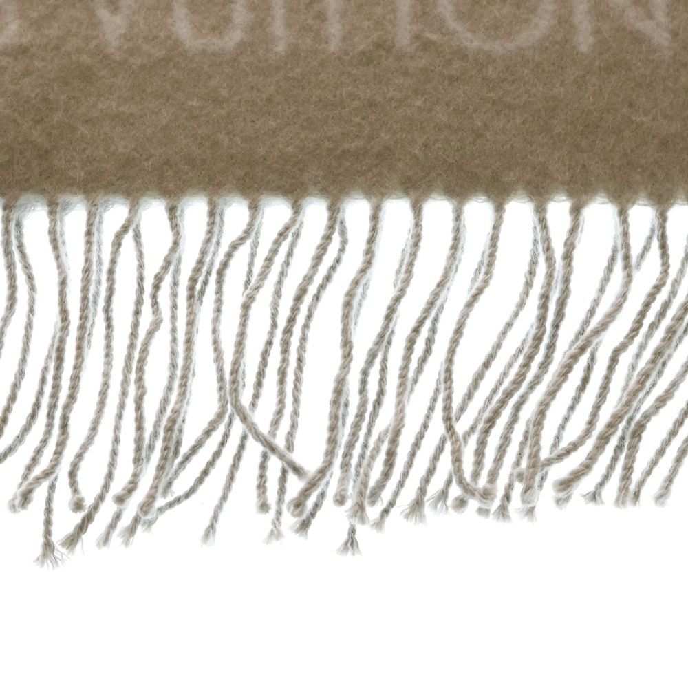 ルイヴィトン モノグラム エシャルプ レイキャビックマフラー ベージュ カシミア LOUIS VUITTON (ルイヴィトン) エシャルプ レイキャビック マフラー