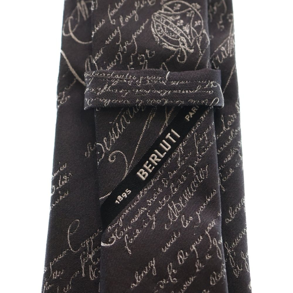 Berluti (ベルルッティ) カリグラフィ スクリット シルク ネクタイ