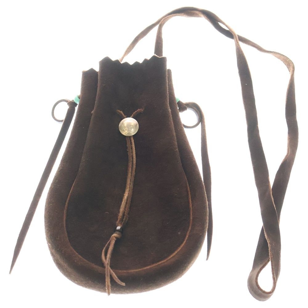 Goro's ゴローズ　巾着　ポーチ　焦茶　L goro's (ゴローズ) 巾着ポーチ L こげ茶 - メルカリ