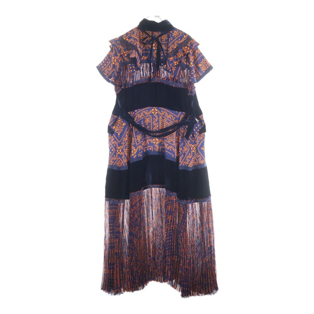 Sacai (サカイ) 18AW ペイズリー 切替 ワンピース ドレス レディース