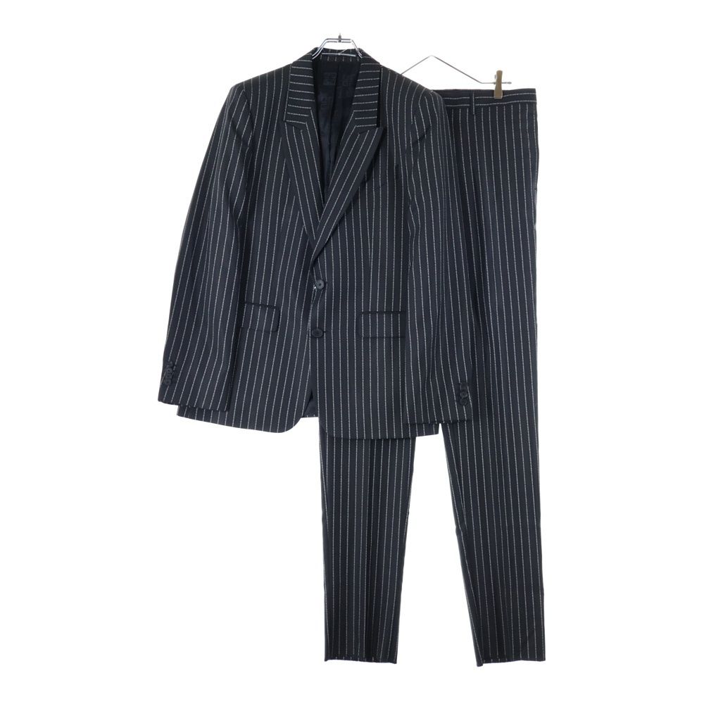 Givenchy セットアップ ストライプ テーラードジャケット パンツ GIVENCHY (ジバンシィ) セットアップスーツ ロゴストライプ総柄 ウール