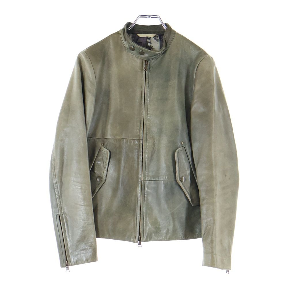 ポールスミスコレクション ラムレザージャケット ブルゾン 裏地総柄 ポールスミスコレクション ラムレザージャケット ブルゾン 裏地総柄