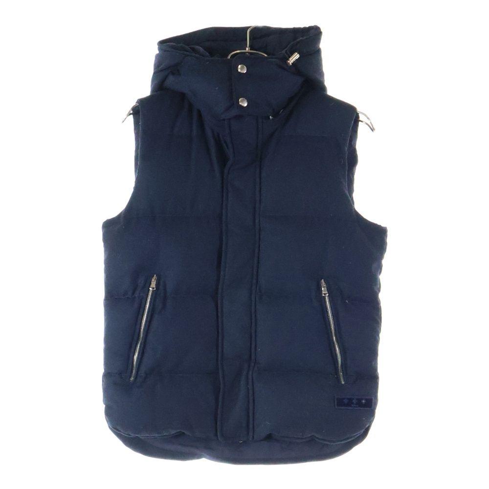 タトラス ドラゴ ダウンベスト　2　ダウン　フェザー　カシミヤ混　ロゴジップ TATRAS (タトラス) DRAGO カシミヤ混 ウールダウンベスト ネイビー