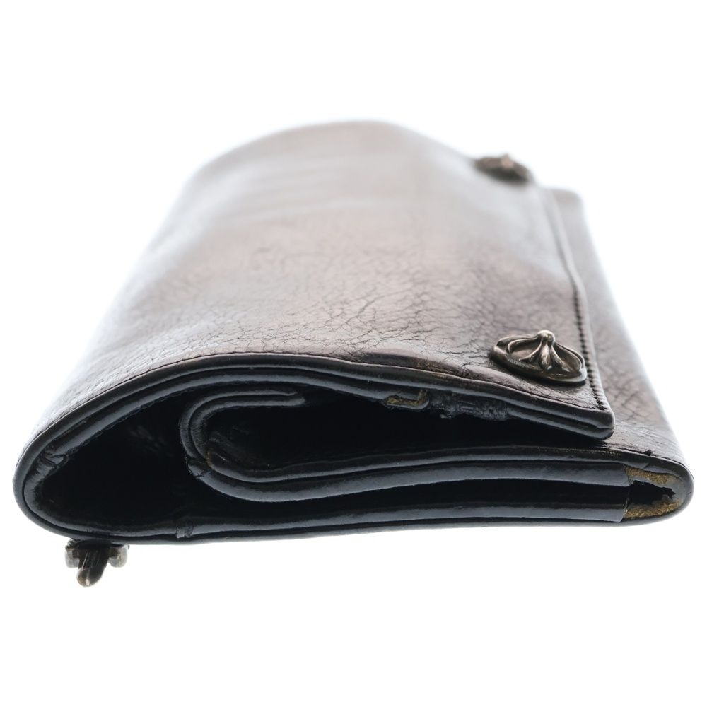 CHROME HEARTS (クロムハーツ) LONG WALLET グリーシー クロスボタン