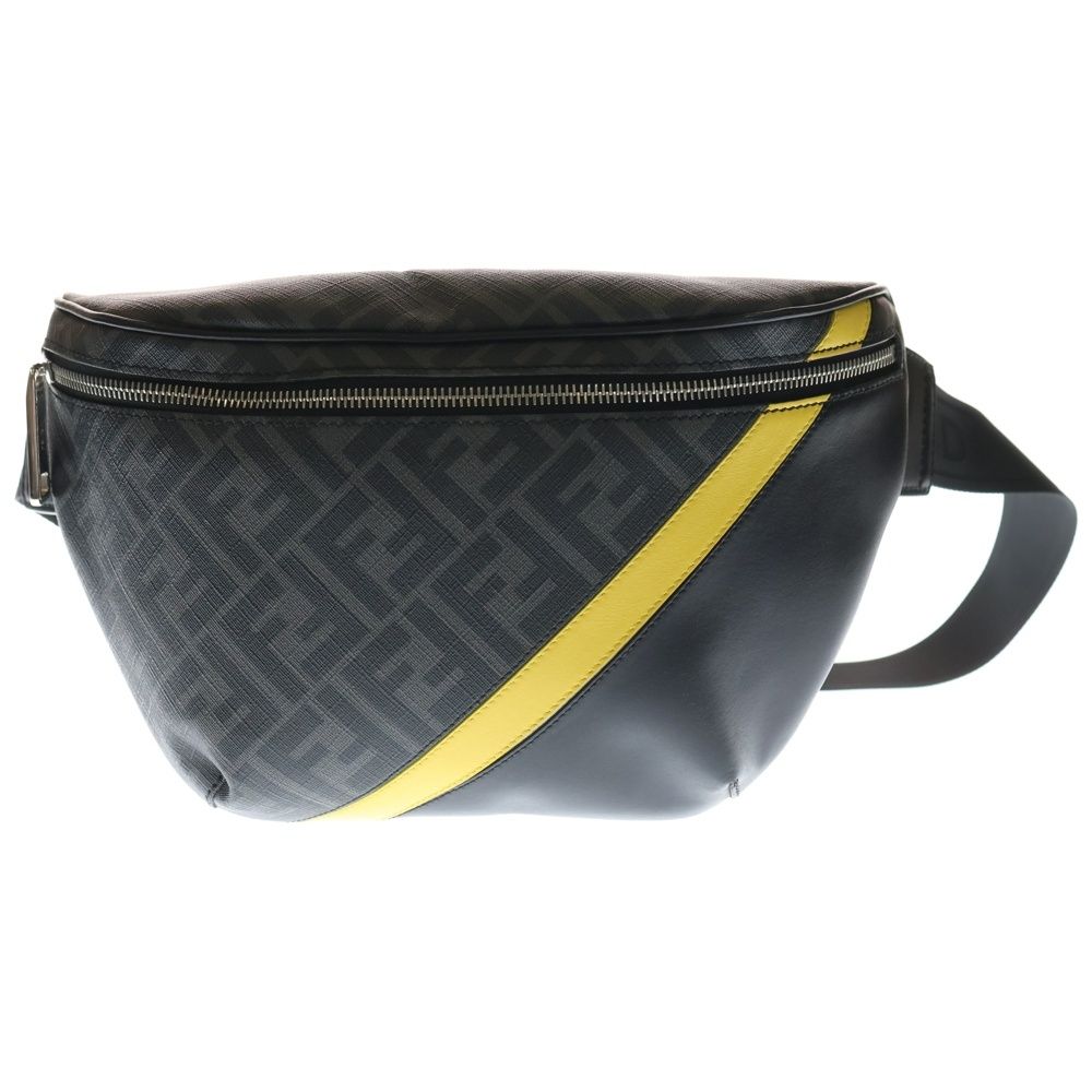 FENDI (フェンディ) FFモチーフ ダイアゴナル ボディバッグ ベルト