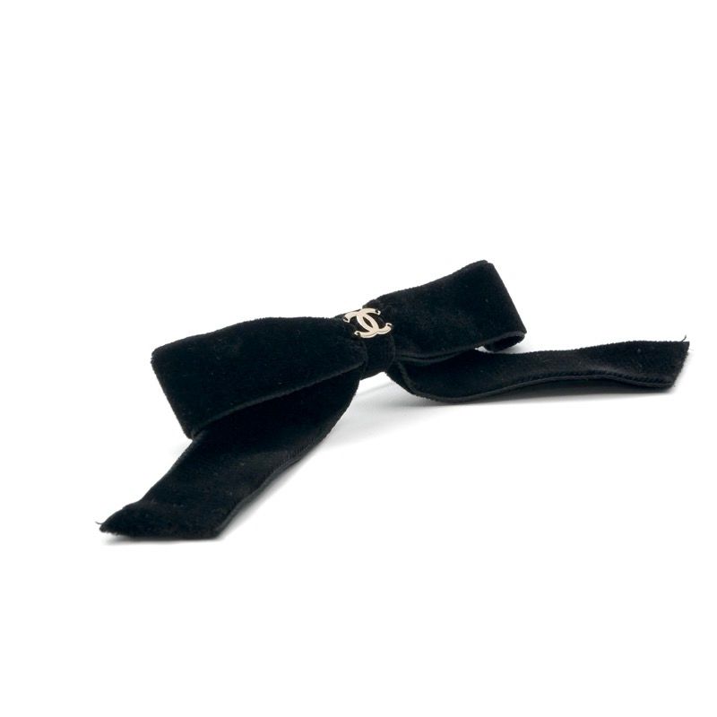 シャネル CHANEL ヘアアクセサリー ブラック ゴールド シルバー ココ