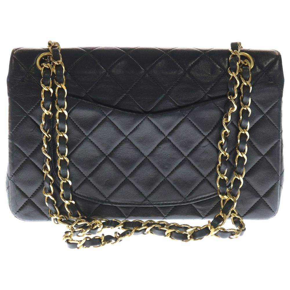 CHANEL (シャネル) マトラッセ25 ブラック ラムスキン ゴールド金具