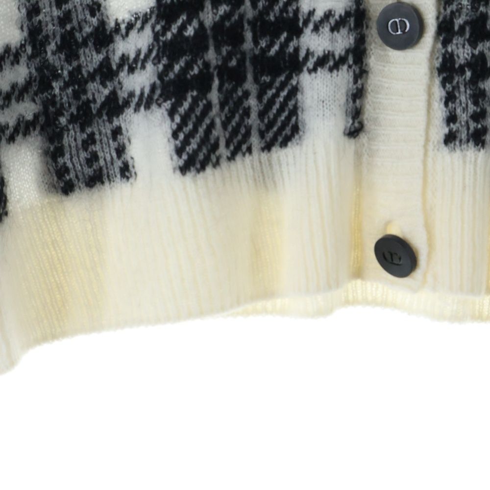 Christian Dior (クリスチャンディオール) モヘア カシミヤ混 チェック