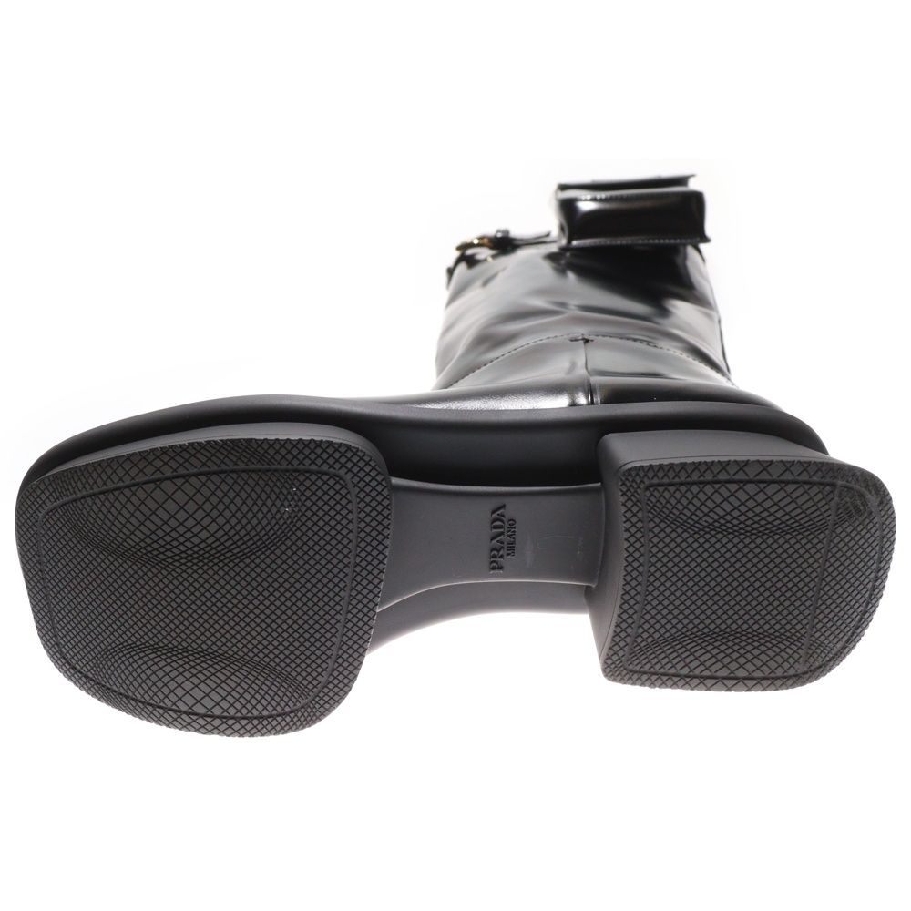 PRADA (プラダ) ロゴプリント ポーチ付き ブラッシュドレザー スクエア