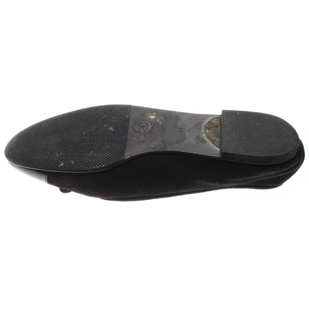 CHANEL (シャネル) スエードレザー フラットシューズ パンプス