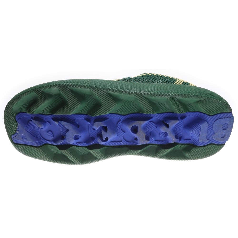 BURBERRY (バーバリー) チェックニット ボックス スニーカー グリーン