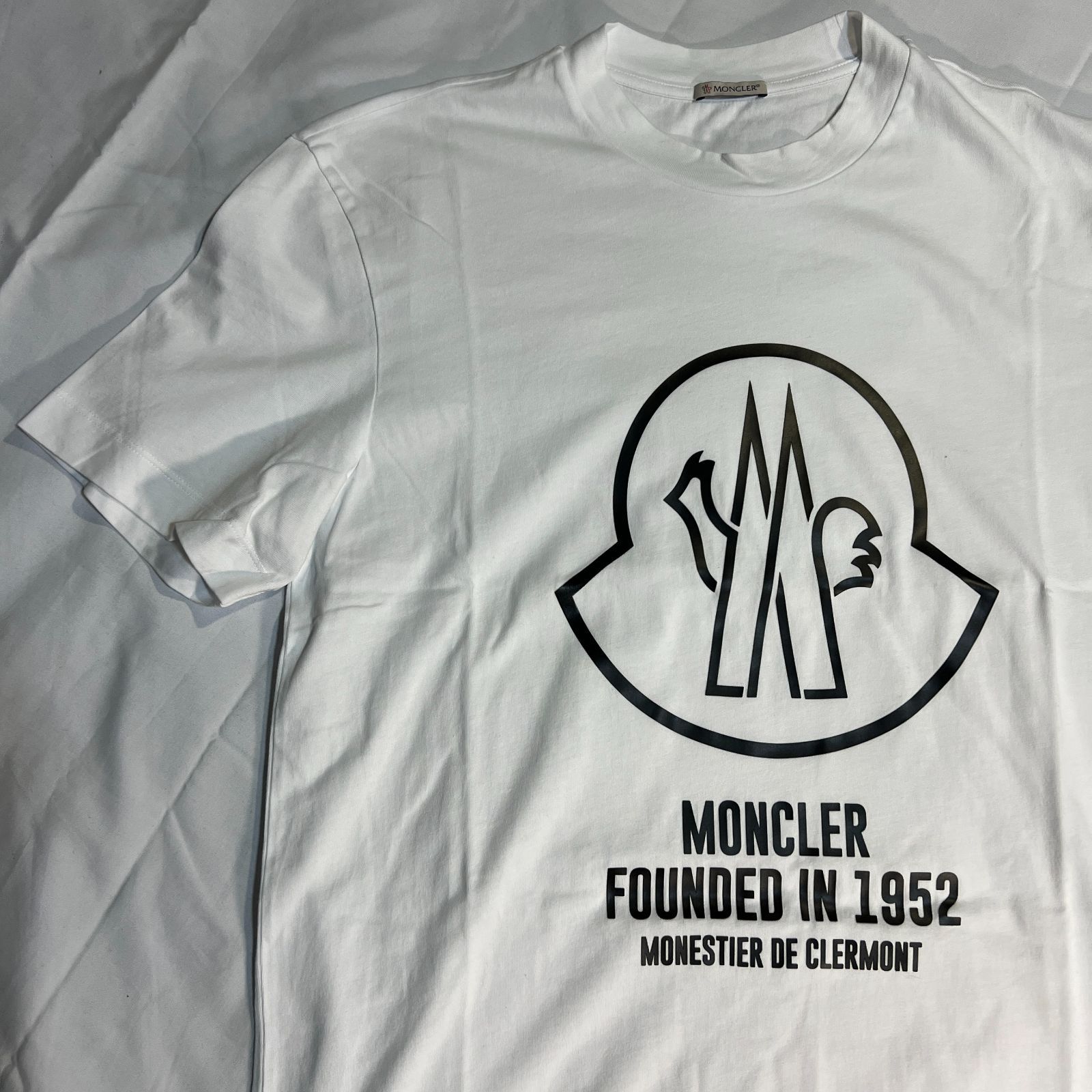 C415 MONCLER モンクレール Tシャツ 半袖 シャツ ホワイト 白 メンズ L