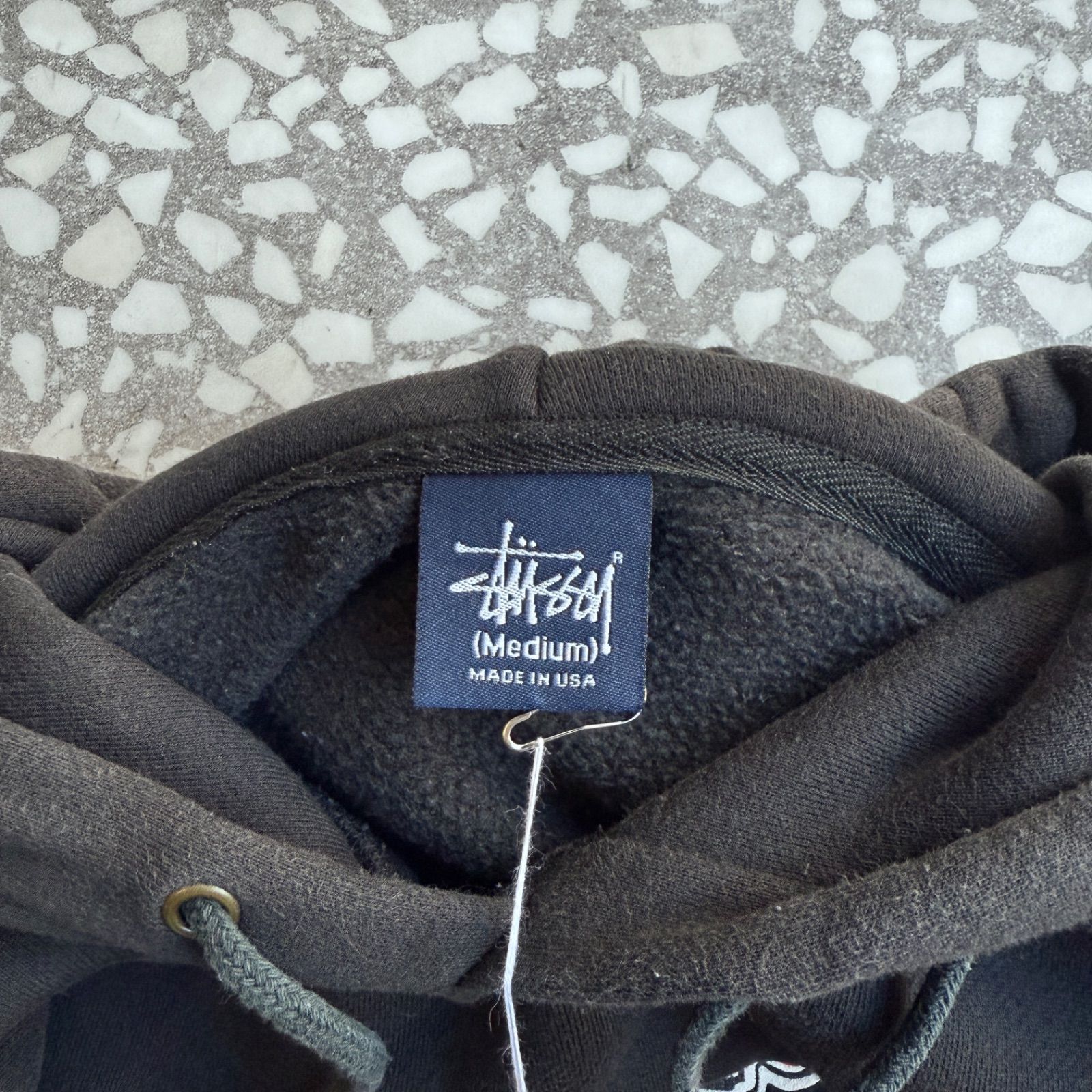オールドステューシー、スカルデザイン】肉厚パーカー stussy