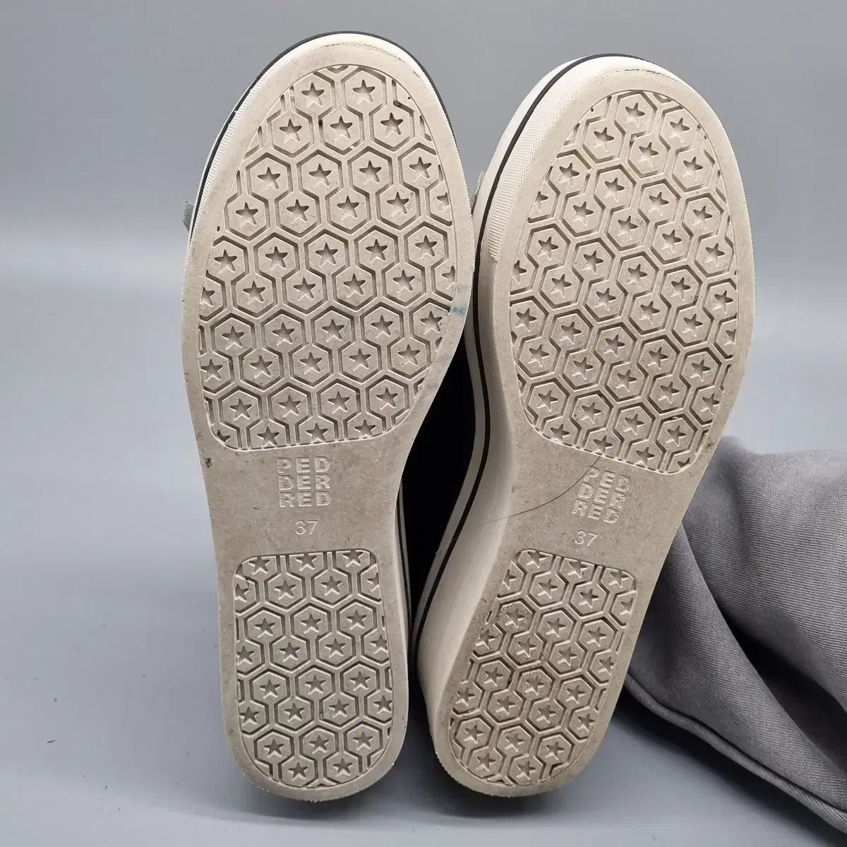  pedderredフェザーレッドレディースローファー240 ヒール5 ローファー ブーツ 革靴