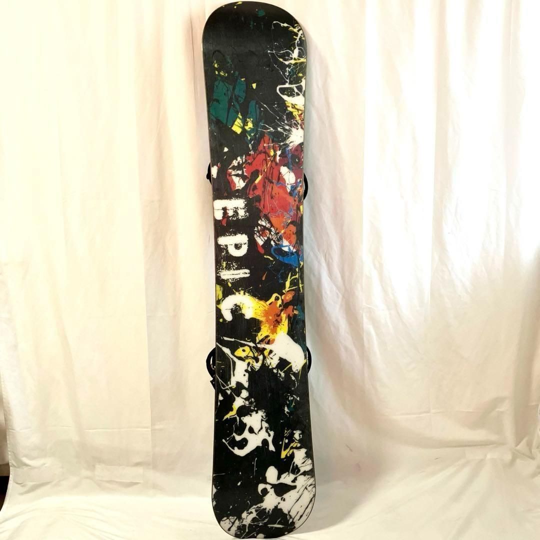良品】エピック × バートン スノーボードセット 板 EPIC SPLATTER