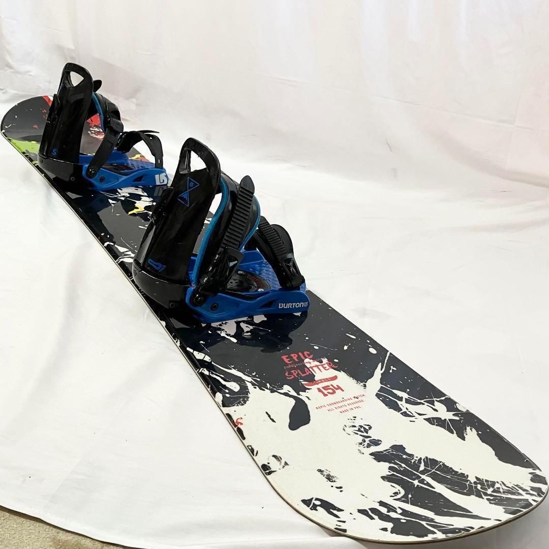 良品】エピック × バートン スノーボードセット 板 EPIC SPLATTER