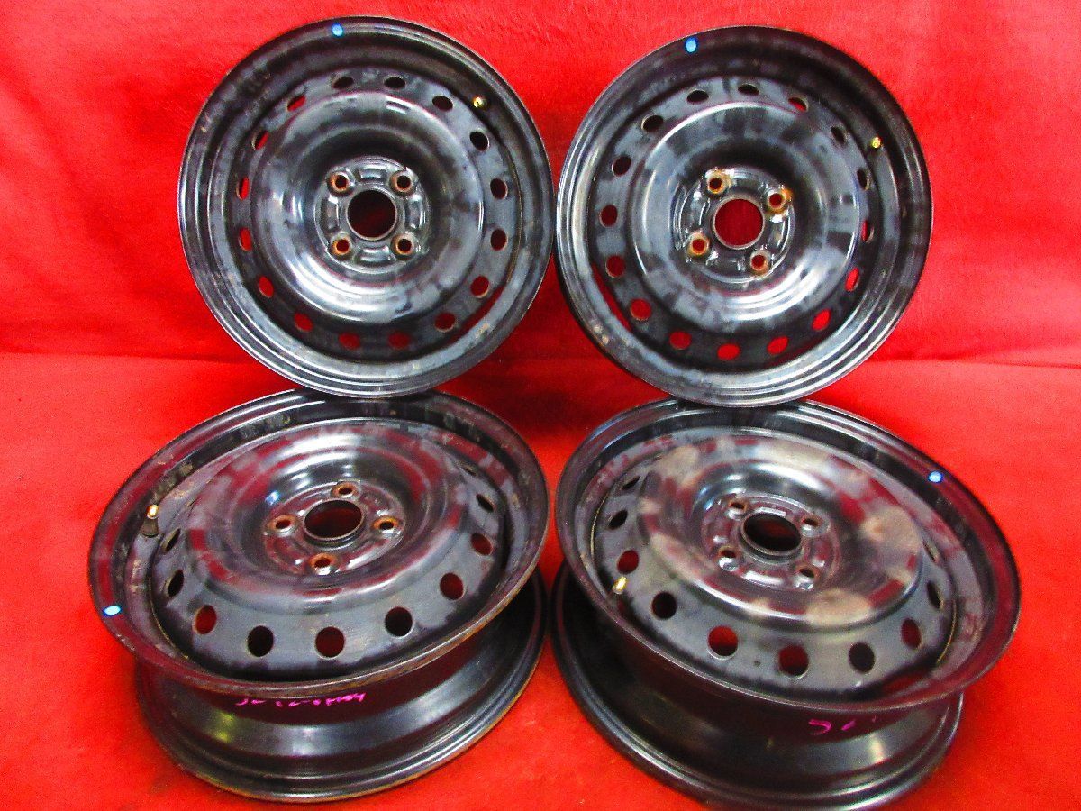 スチール ホイール 4本 スズキ スイフト ZC83S系 純正 15×5J 4穴100 +