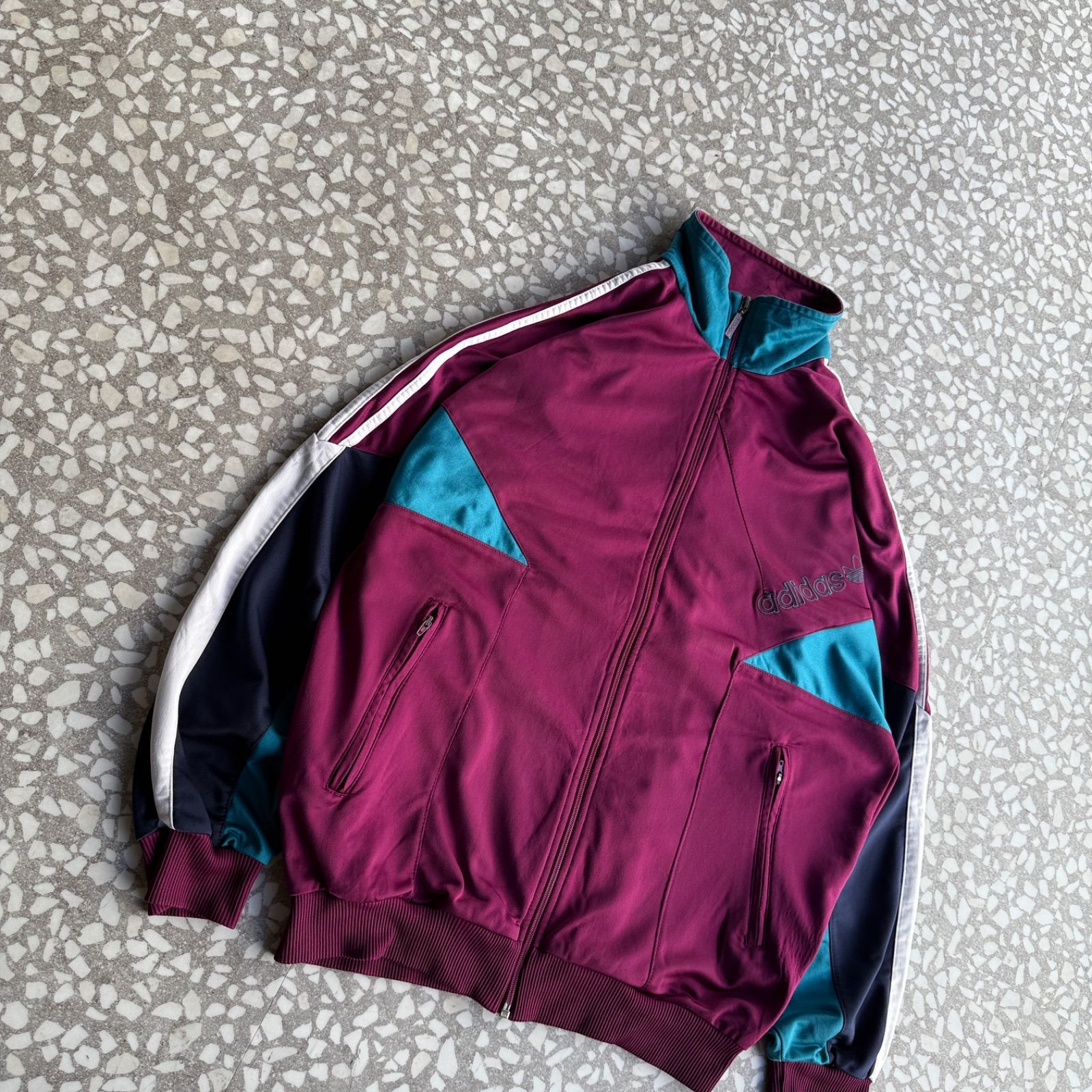 マルチカラー、トラックジャケット】オールドアディダス古着あいみょん