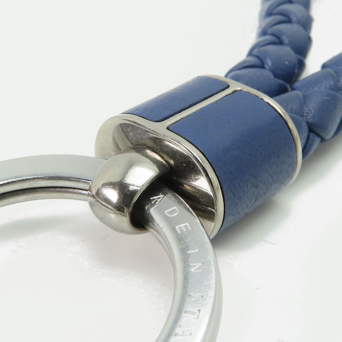 ボッテガ・ヴェネタ ネイビー キーホルダー ボッテガヴェネタ (ボッテガ・ヴェネタ) キーリング アクセサリー