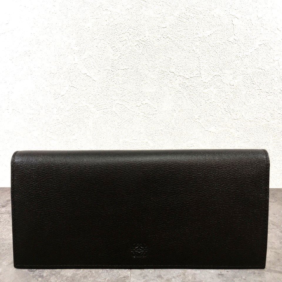 283 送料込み！ 未使用品 LOEWE 長財布 ダークブラウン アナグラム 箱