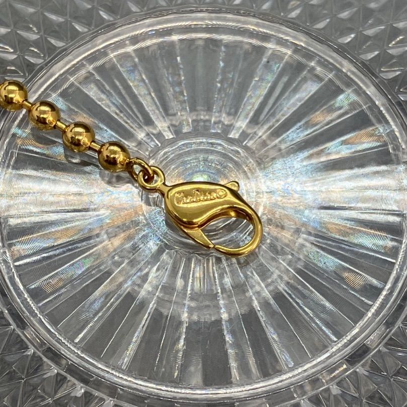 希少・美品 Christian Dior ディオール ネックレス ゴールド ボール 