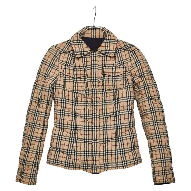 バーバリーブルーレーベル ノバチェック リバーシブル 中綿ジャケット　40 バーバリー ブルーレーベル ノバチェック 中綿ジャケット リバーシブル