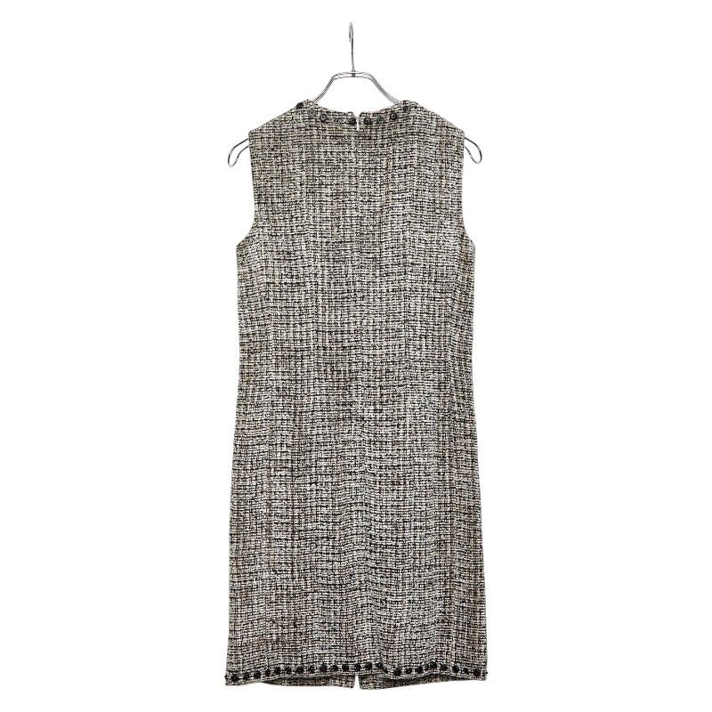 シャネル ココマーク ノースリーブワンピース ツイード サイズ40